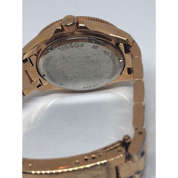 Fossil AM4566 Women's Stainless Steel Analog Blue Dial Quartz Wrist Watch RK342 - Picture 11 of 12